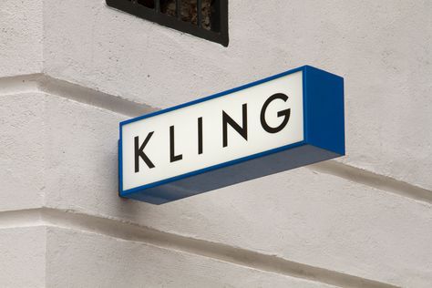 KLING on Behance Storefront Signage, Blade Sign, Light Box Sign, Store Signage, Retail Signage, Shop Signage, Sign System, Wayfinding Design, Exterior Signage