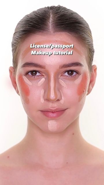 Makeup For Dmv Photo, Pass Port Makeup, Id Makeup Look, Makeup For Passport Photo, Id Makeup Photo Tutorial, Photo Id Makeup, Id Photo Makeup Tutorial, Drivers Licence Photo Makeup, Pretty Passport Photo