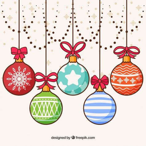 Background of hand drawn christmas balls Free Vector Christmas Balls Drawing, Cartoons Christmas, Holiday Doodles, Christmas Card Wishes, Christmas Party Poster, Hand Drawn Christmas, Christmas Chalkboard, Christmas Doodles, Vector Christmas