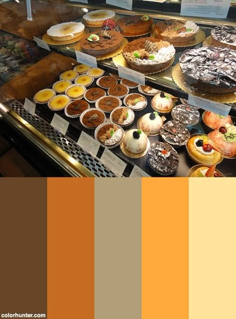 A Ladybug Bakery & Cafe Color Scheme Bakery Moodboard Color Palettes, Bakery Color Palette Colour Schemes, Bakery Color Schemes, Color Palette For Bakery, Bakery Colour Palette, Cafe Color Scheme, Bread Color Palette, Cafe Color Palette, Bakery Color Palette