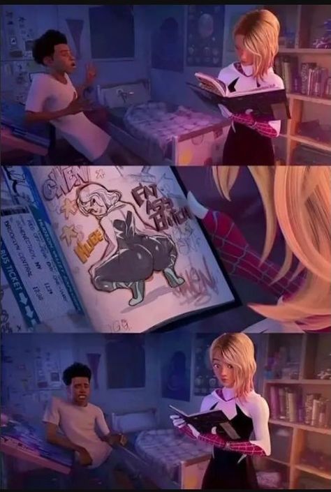 Spiderman Funny, Marvel Spiderman Art, Gwen Stacy, Spider Gwen, Comic Movies, Spiderman Art, Amazing Spiderman, Marvel Memes, Cartoon Pics