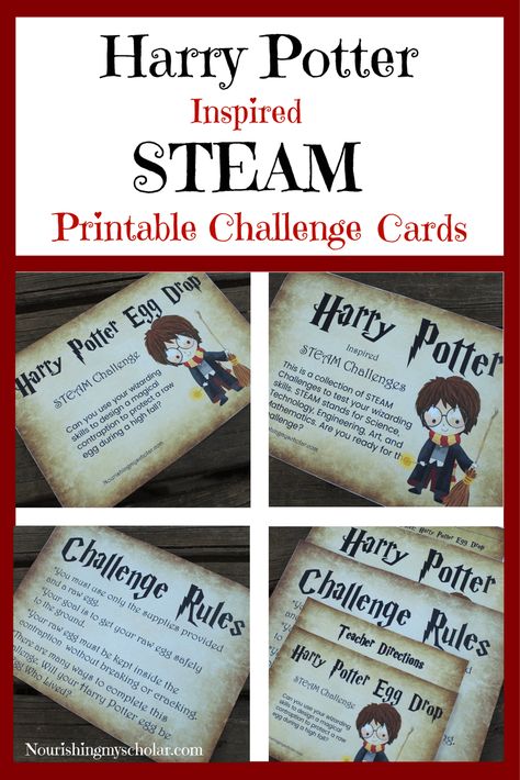 5 Days of Harry Potter Inspired Fun : Harry Potter…This is a collection of STEAM challenges to test your wizarding skills. STEAM stands for Science, Technology, Engineering, Art, and Mathematics. Are you ready for the challenge? Harry Potter Classroom Theme, Classroom Middle School, Harry Potter Classes, Harry Potter Activities, Harry Potter Day, Classe Harry Potter, Harry Potter School, Steam Challenges, Engineering Art