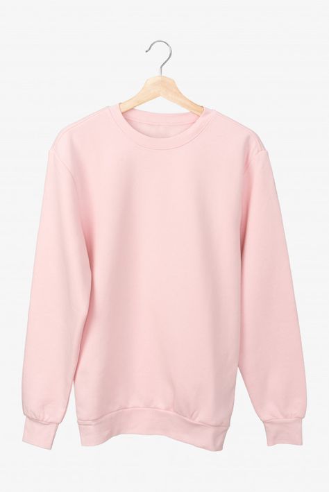 Pastel pink long sleeve t-shirt on a hanger Premium Photo | Premium Photo #Freepik #photo #mockup #fashion #pink #shirt Photo Mockup, Sweatshirt Fits, Pink Long Sleeve Shirt, Gildan Sweatshirt, Pink Crewneck, Gildan Sweatshirts, Pink Long Sleeve, Pink Tshirt, Tshirt Outfits