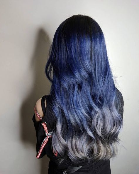 Blue And Purple Hair, Baby Blue Hair, Blue Purple Hair, Purple Balayage, Brown Hair With Caramel Highlights, Galaxy Hair, Hair Color Unique, Instagram Hairstyles, Hair Techniques