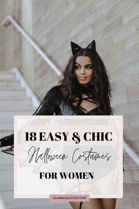 Halloween Costume Creative Female, Cute Rave Halloween Costumes, Black Cat Outfit Halloween Costume Ideas, Witch Outfit Modern Halloween, Halloween Female Ideas, Halloween Costumes Idea Women, Women’s Cat Costume Diy, Hot Classy Halloween Costumes, Smart Halloween Costumes For Women