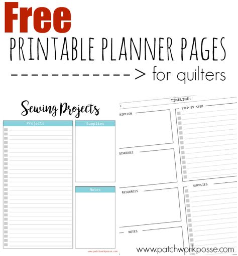 Do you use a printable planner?  I’m talking about a planner that you put together by yourself.  This is seriously such a great idea and there are quite a few resources out there for planners now, but using them for a quilt project planner can be tricky. Today I’m sharing the best planner pages….. these … Home Organizing Ideas, Project Planner Printable, Quilt Planner, Craft Projects For Adults, Business Notes, Home Organizing, Printable Planner Pages, Craft Planner, Applique Quilting