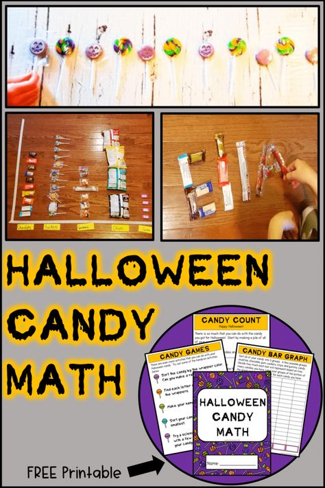 Easy Halloween Math Activities with Candy - Hands-On Teaching Ideas Candy Math Activities, Halloween Escape Room, Escape Room Ideas, Fun Halloween Math, Candy Math, Escape Room At Home, Halloween Math Worksheets, Elementary Stem Activities, Halloween Math Activities