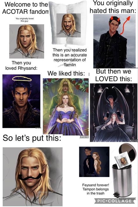 At the start we loved Tamlin, then we find out that he’s an ass so we called him tool or Tampon. Most of us hate Rhysand in the beginning and some of us loved him from the start (myself included), then we realize he is a great male and now all of us love him. We loved Feylin in the beginning but after Tampon decided he wasn’t going to fight against Amarantha when she was killing Feyre, then ACOMAF came along and he treated her like trash. So now we love Feysand and Tamlin belongs in the trash. Feyre And Rhysand Chapter 42 Fanart, Feyre Giving Birth Fanart, Tampon And Feyre, Feyre And Rhysand Comic, Feyre Description, Feyre And Amarantha Acotar, Feyre Third Trial, Court Of Thorns And Roses Tamlin, Tamlin And Amarantha Acotar