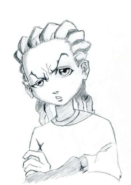 16+ Drawings Of Boondocks Characters Check more at https://drawingwow.com/16-drawings-of-boondocks-characters/ Boondocks Drawings Pencil, Afro Art Drawings Easy, Riley Freeman Tattoo, Boondocks Sketch, Boondocks Tattoo Designs, Boondocks Fanart, Scary Clown Drawing, Boondocks Anime, Boondocks Characters