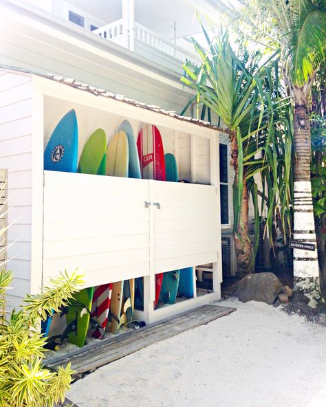 Byron Bay, NSW Surf Shop Interior, Surfboard Storage, Range Velo, Surfboard Rack, Surf Room, Surf Lodge, Landscaping Retaining Walls, Carport Designs, Hawaii Homes