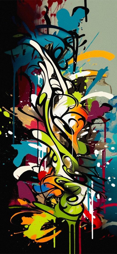 Cyberpunk Graffiti Art, Grafite Wallpaper, Graffiti Astethic, Wallpapers Graffiti, Graffiti Art Wallpaper, Shoe Exhibition, Cool Graffiti Art, Abstract Graffiti Art, Gravity Art