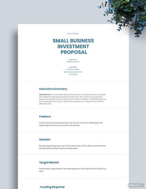 Small Business Proposal Template Business Investment Proposal, Business Proposal Template Free Download, Free Business Proposal Template, Business Proposal Sample, Business Strategy Management, Small Scale Business, Job Applications, Free Psd Flyer Templates, Business Continuity Planning