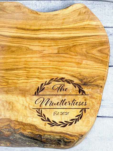 Monogram Charcuterie Board, Charcuterie Board With Handles, Wooden Charcuterie Board, Wood Charcuterie Board, Cnc Ideas, Monogram Signs, Santa Clarita, From Santa, Custom Monogram