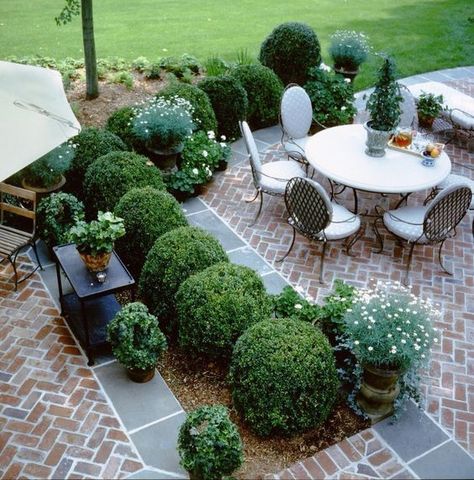 Reka Bentuk Landskap, Patio Layout Design, Brick Courtyard, Brick Patterns Patio, Patio Layout, Concrete Patios, Brick Patio, Casa Patio, Brick Patios