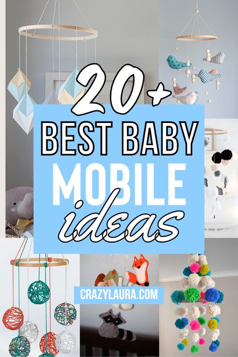 When it comes to finding the perfect baby mobile, the options can seem endless. Check out these awesome designs for your child's room. #BabyMobile #DIY Homemade Baby Mobiles, Diy Baby Mobile Tutorial, Baby Mobile Ideas, Homemade Mobile, Paper Crane Mobile, Baby Knitting Patterns Free Newborn, Diy Nursery Mobile, Mobile Ideas, Mobile Craft