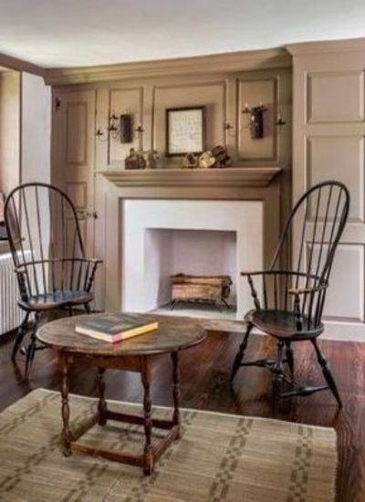 Early American Home American Colonial Interior, Early American Homes, Colonial Home Decor, Kitchen Architecture, Primitive Living Room, Colonial Interior, Farmhouse Interior Design, Colonial Furniture, American Farmhouse