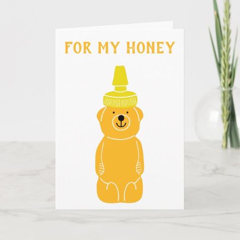 For my Honey Cute Anniversary Card for Husband Anniversary Card For Husband, Cute Anniversary Gifts, Anniversary Cards For Him, Anniversary Cards For Husband, Card For Husband, Husband Birthday Card, Diy Anniversary, Happy Anniversary Cards, Homemade Birthday Cards