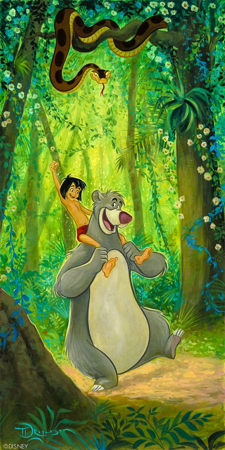 Baloo's Buddy from "The Jungle Book" Mogli Jungle Book, Jungle Book Movie, Jungle Book Disney, Walt Disney Characters, Disney Paintings, Disney Cartoon Characters, Images Disney, The Jungle Book, Disney Posters