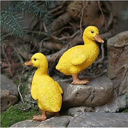 Amazon.com: Leoie Resin Duck figures Garden decoration,Outdoor statue,Yard decoration (a pair) : Patio, Lawn & Garden Pond Decorations, Outdoor Garden Decor, Resin Sculpture, Outdoor Statues, Animal Ornament, Gnome Garden, Miniature Garden, Mini Garden, Animal Figurines