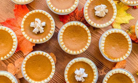 Pumpkin Tartlets, Pumpkin Pie Tarts, Mini Pumpkin Pies Recipe, Live Well Bake Often, Mini Pumpkin Pie, Mini Tart Shells, Homemade Shortbread, Pumpkin Pie Recipe Easy, Pumpkin Tarts