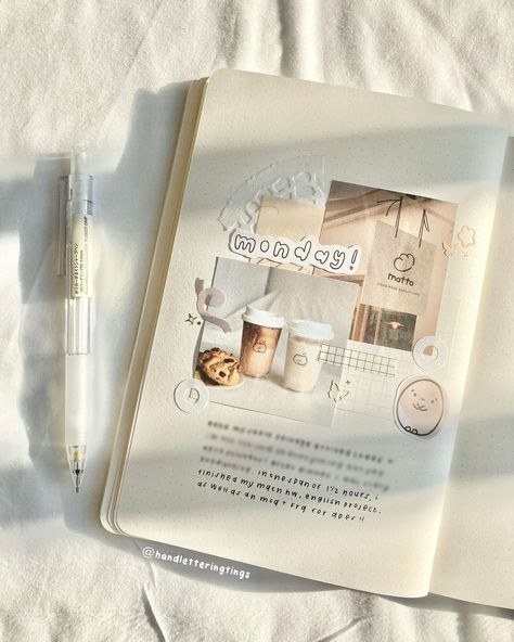 amanda ･ᴗ･ on Instagram: “morning cute tings ;D - i promise this spread looks better in person- i was pretty satisfied with it until i took the picture :v okay but…” Bujo Frames, Bulletin Journal Ideas, Cool Journals, Notes Journal, Scrapbook Book, Bullet Journal Aesthetic, Bullet Journal Notebook, Bullet Journal Design Ideas, Diary Ideas