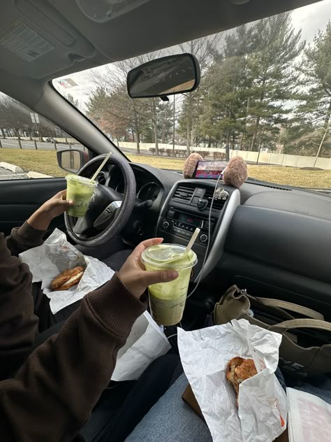 Eating In Car, Ghost Mode, Driving Aesthetic, Car Vibes, Car Food, Winter Arc, Inside Car, Dump Ideas, Food Photoshoot