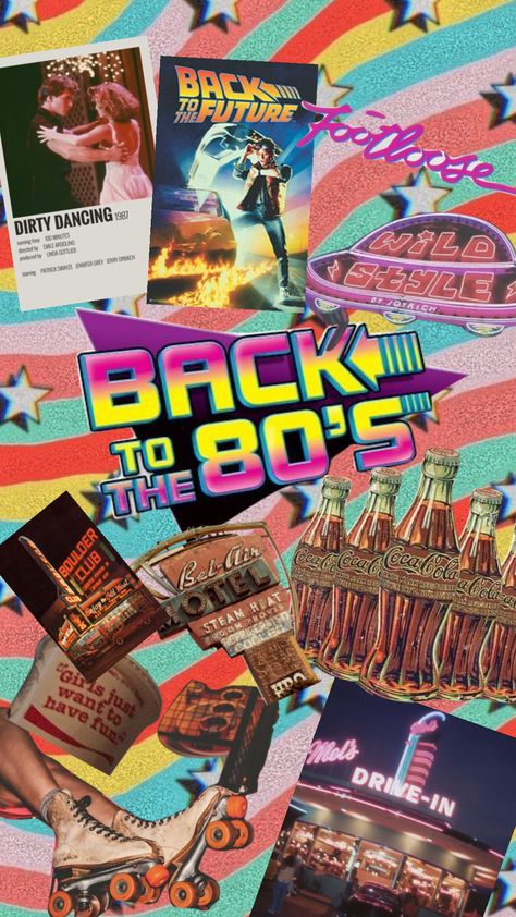 for the #80s fans 80s Music Wallpaper, 80s Lifestyle, 80s Aesthetic Collage, 80s Neon Wallpaper, 80s Collage, 80s Music Wallpaper Collage, Preppy Backgrounds, 80s Aesthetic Wallpaper, 80s Life