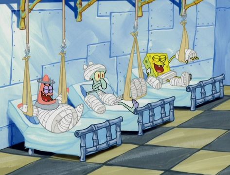 Spongebob Hospital, Hospital Cartoon, Resident Evil Girl, Pineapple Under The Sea, Random Gif, Nfl Memes, In Hospital, Medical Humor, Random Image