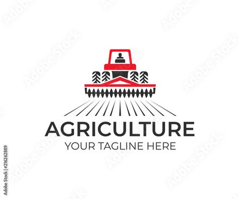 Tractor Logo, St Bus, Eco Farm, Agriculture Tractor, Farm Logo, Agriculture Farming, Free Vector Art, Vector Logo, Vector Design