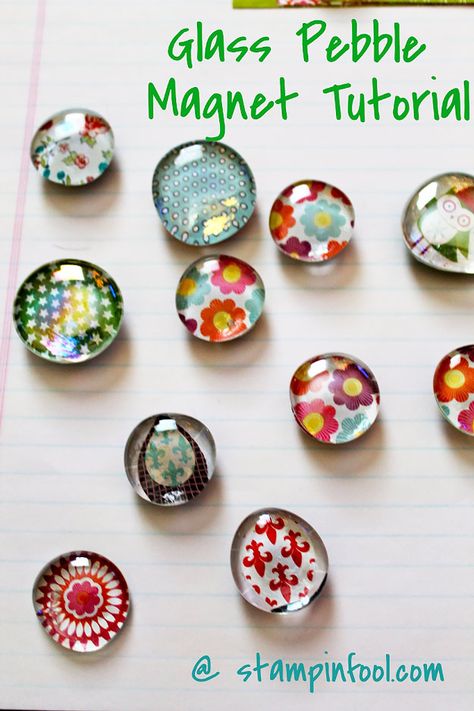 76 Crafts To Make and Sell - Easy DIY Ideas for Cheap Things To Sell on Etsy, Online and for Craft Fairs. Make Money with These Homemade Crafts for Teens, Kids, Christmas, Summer, Mother’s Day Gifts. |  Glass Pebble Magnet |  diyjoy.com/crafts-to-make-and-sell Pebble Magnets, Kerajinan Diy, Easy Homemade Gifts, Glass Magnets, Magnet Crafts, Spring Crafts For Kids, Sell Diy, Fall Crafts Diy, Crafts To Make And Sell