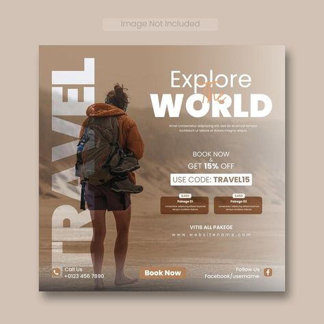 Free PSD | Travel and tour social media post instagram post or web banner template Travel Advertising Design, Family Yearbook, Independence Day Poster, Travel Creative, Travel Advertising, Banner Web, Campaign Posters, Post Instagram, Travel Instagram