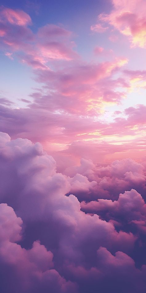 Pink Purple Sky Aesthetic, Purple Skies Aesthetic, Pink Sky Wallpaper Iphone, Purple Sky Aesthetic Wallpaper, Aesthetic Lavender Background, Purple Sky Wallpaper, Purple Sky Background, Pink Sky Background, Clouds Iphone Wallpaper