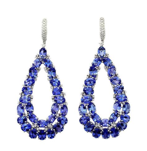 The largest ethical tanzanite miner in the world launches eboutique | The Jewellery Editor Peacock Pendant, Tanzanite Jewelry, Pave Diamond Band, Tanzanite Earrings, Tanzanite Stone, Tanzanite Ring, Tanzanite Gemstone, Jewelry Earring, Blue Violet