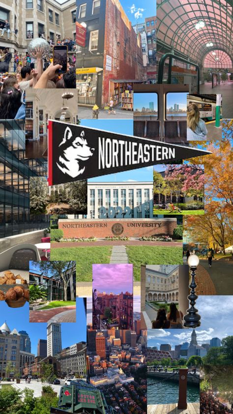 #boston #northeastern #neu #northeasternuniversity Massachusetts Aesthetic, College Vision Board, Moving To Boston, Us Universities, Living In Boston, College List, College Aesthetic, Life Vision Board, Dream College