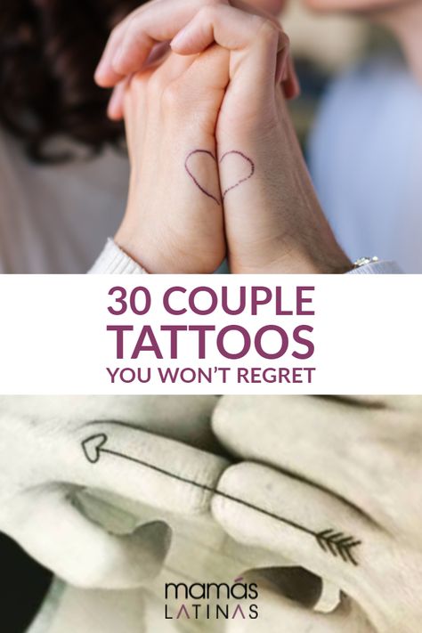 Break Up Tattoos, Couples Hand Tattoos, Spouse Tattoos, Husband Wife Tattoos, Simple Couples Tattoos, Couple Wrist Tattoos, Married Couple Tattoos, Marriage Tattoos, Infinity Couple Tattoos