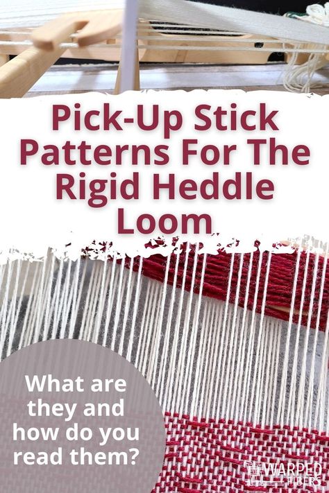 Using Pick-Up Patterns On Your Rigid Heddle Loom - Warped Fibers Rigid Heddle Pick Up Stick Patterns, Rh Patterns, Cricket Loom, Rigid Heddle Weaving Projects, Weaving Patterns Loom, Rigid Heddle Weaving Patterns, Weaving Patterns Design, Weaving Book, Rigid Heddle Loom