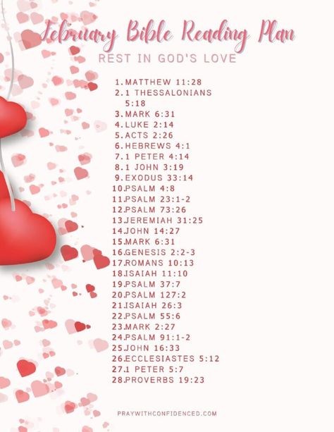 February Blessings and Prayers February Blessings, February Reading, Romans 10 13, Isaiah 11, Psalm 91 1, Proverbs 19, Psalm 23 1, Psalm 127, Psalm 91