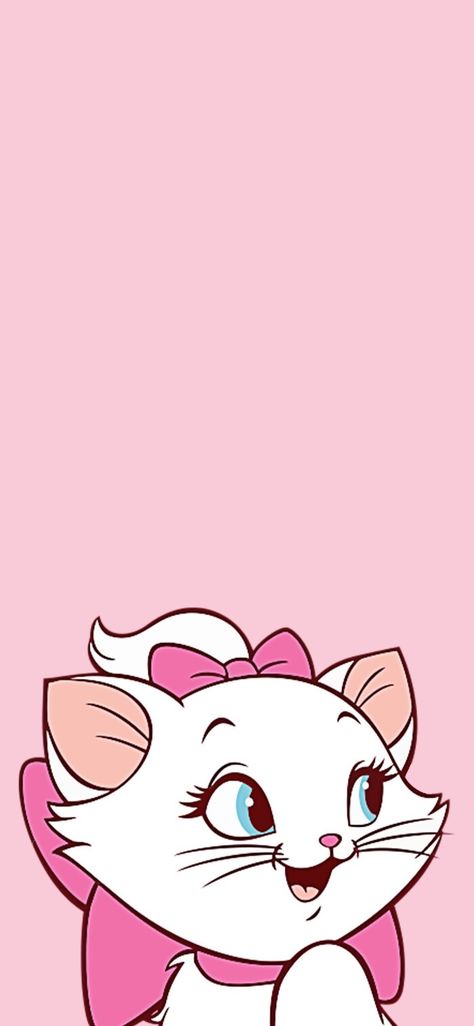 Marie Cat Wallpaper Iphone, Cat Marie Wallpapers, Marie Aristocats Wallpaper, Marie Cat Wallpapers, Marie Aristocats Aesthetic, Marie Wallpaper, Pink Wallpaper Laptop, Wallpaper Gatos, Mickey Mouse Wallpaper Iphone