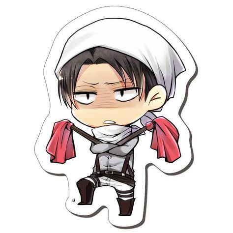 Chibi | VK Cleaning Levi, Preppy Stickers, Homemade Stickers, Anime Sticker, Emoji Art, The Horrors, Anime Printables, Anime Decor, Anime Crafts