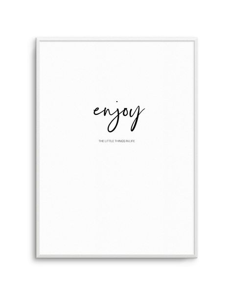 Enjoy The Little Things - Olive et Oriel | Shop Art Prints & Posters Online Scandi Art, Coastal Art Prints, Australia Wall Art, Black And White Artwork, Small Framed Art, Simple Reminders, Enjoy The Little Things, Unframed Art Prints, Unframed Wall Art