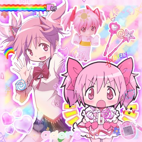 made by me!! character is madoka kaname from madoka magica,, ^^ use with credit please!! Me Character, Madoka Kaname, Mahō Shōjo Madoka Magica, Mahō Shōjo, Kawaii Core, Puella Magi Madoka Magica, Kawaii Aesthetic, Funny Profile Pictures, Madoka Magica