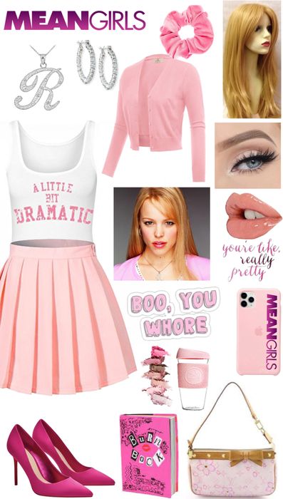 How To Dress Like Regina George, Mean Girls Outfits Inspiration Pink, Meangirls Inspired Outfit, Fantasia Regina George, Regina George Inspired Outfits, Regina George Outfit Inspiration, Regina George Aesthetic Outfit, Regina George Outfit Ideas, Mean Girls Aesthetic Outfits