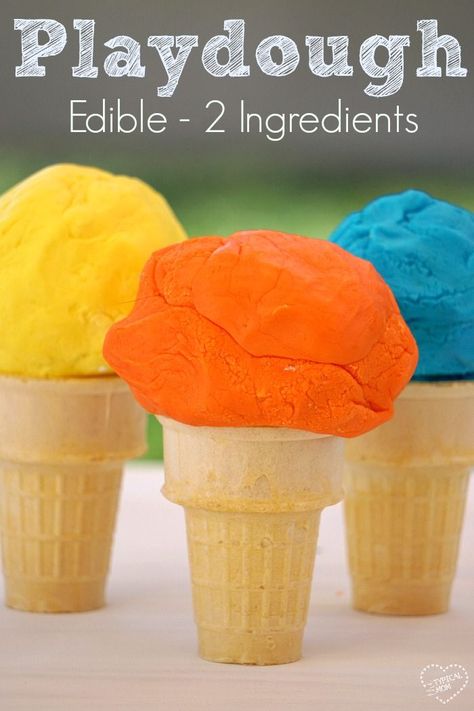 How to make edible playdough with just 2 ingredients!! So easy and so much fun with kids. Edible Playdough Recipe, Edible Playdoh, Edible Play Dough Recipe, Cooking With Kids Easy, Edible Playdough, Diy Playdough, Meals Kids Love, Edible Slime, Picky Eaters Kids