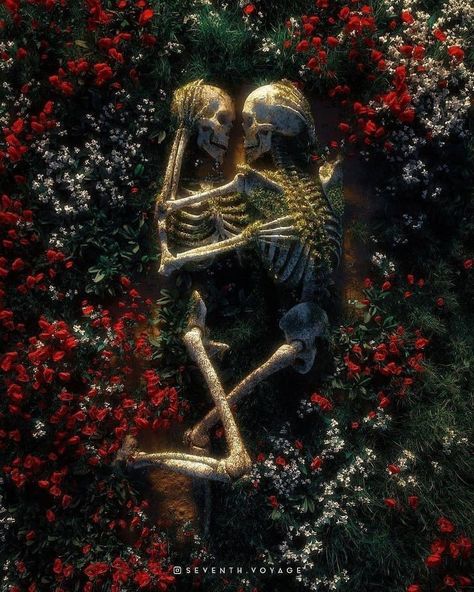 Skeleton Love, Cat Air, Skeleton Art, Skull Wallpaper, Arte Obscura, Dark Art Illustrations, Lukisan Cat Air, Arte Inspo, Creepy Art