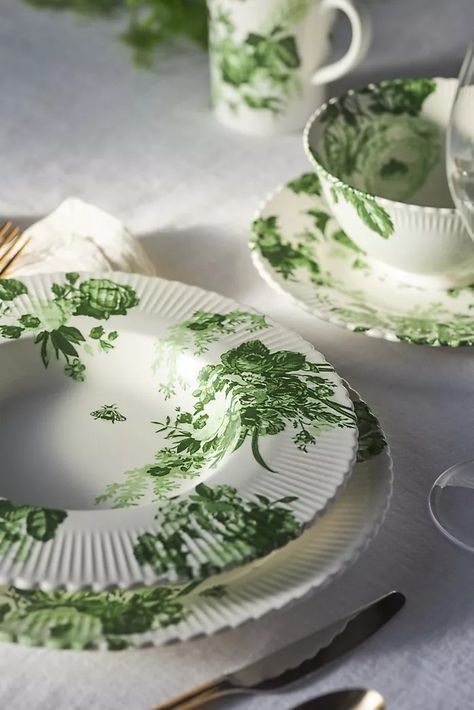 Shop All Kitchen & Dining | Anthropologie French Toile, Toile Fabric, Dinner Plate Sets, Pasta Bowls, Dessert Plates, Plates Set, Cereal Bowls, Dessert Plate, Dinnerware Sets