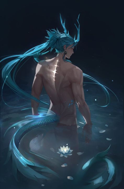 Mandarin Fish, Shape Shifter, Wuthering Waves, Water Dragon, Anime Guys Shirtless, Limited Run, Mystical Creatures, Human Art, A Dragon