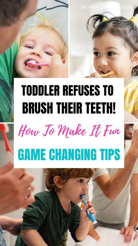 Toddler Teeth Brushing, Toddler Hacks, Tooth Brushing, Toddler Boy Haircuts, Kids Teeth, Toddler Behavior, Brush Teeth Kids, Mom Thoughts, Cute Newborn