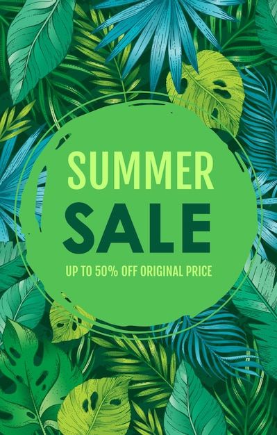 Summer Newsletter, Sale Flyer Design, Storefront Ideas, Vendor Market, Summer Sale Sign, Design For Social Media, Fashion Posters, Summer Sale Banner, Plant Sketches