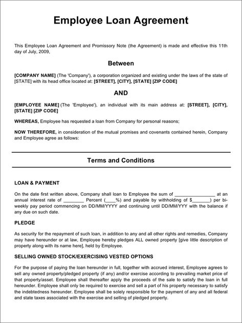 Employee Loan Agreement 2 Bill Of Sale Printable, Loan Agreement Form, Promissory Note, Letter Of Intent, Bill Of Sale, Narrative Essay, Personal Loan, Cover Letter Sample, Word Free