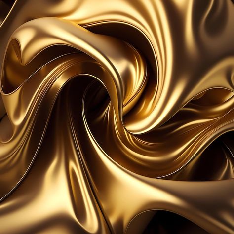 Photo gold silk fabric with a swirl. | Premium Photo #Freepik #photo #golden-wallpaper #golden-foil #gold-texture #gold-foil Golden Fabric Texture, Ysl Moodboard, Gold Colour Background, Gold Fabric Texture, Gold And Black Aesthetic, Gold Moodboard, Black Thoughts, Texture Study, Glam Interior Design